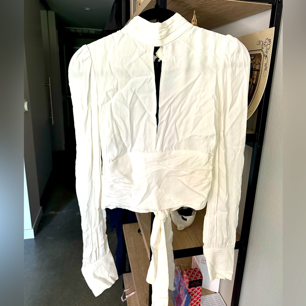 Open back long sleeve top